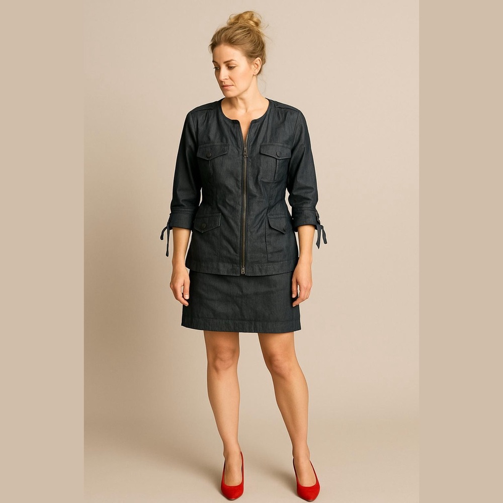 Mexx Black Denim Skirt Set